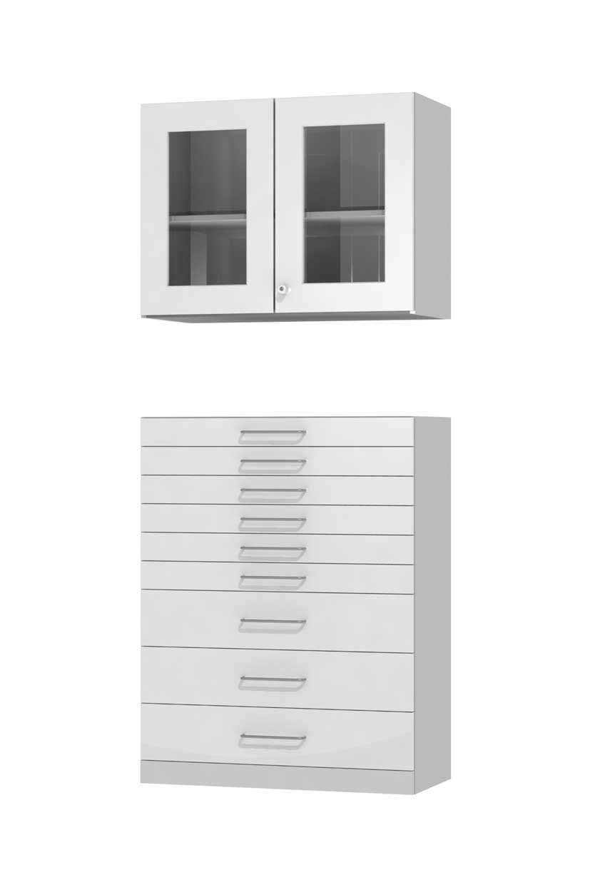 2 cabinet modules that can be combined with each other