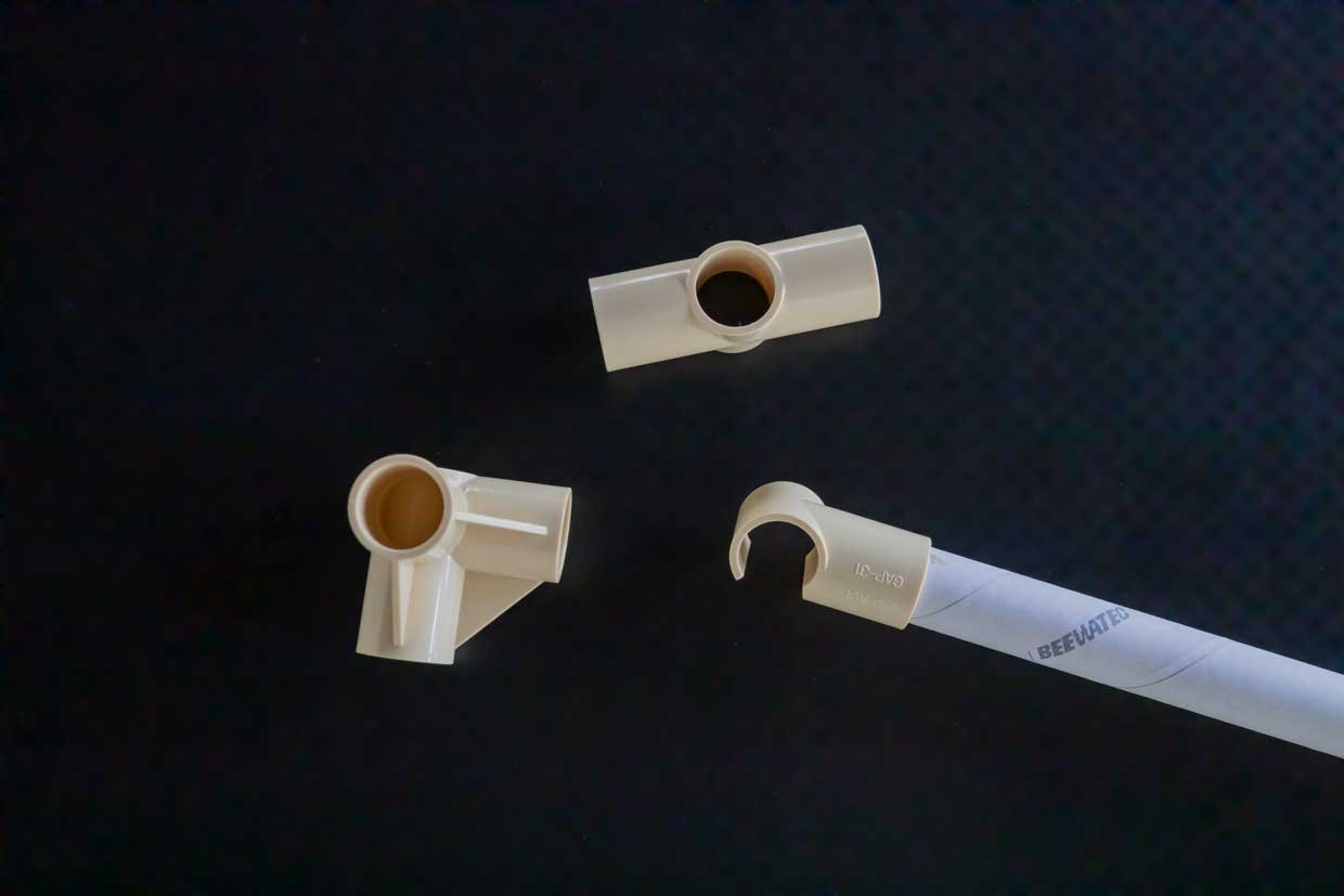 Joints for cardboard pipes (ivory white)