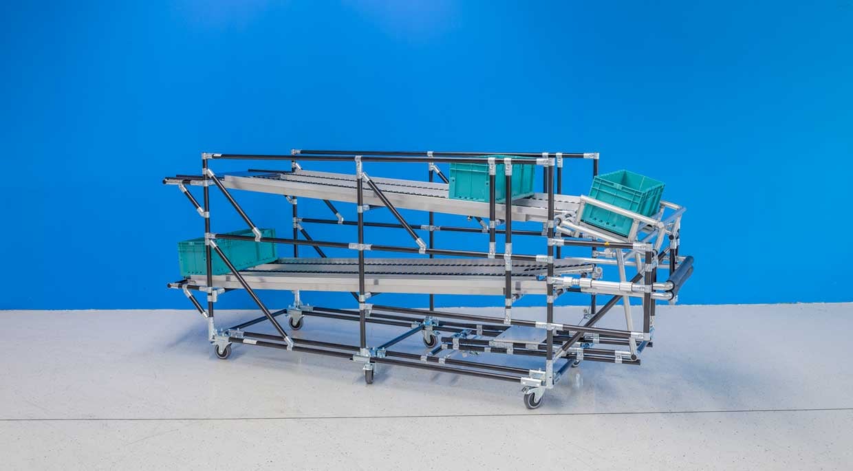 Flow racks for efficient storage | BeeWaTec