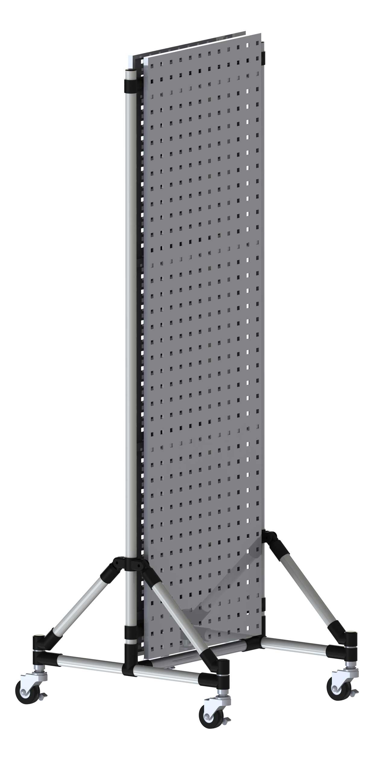 Shadowboard trolley with perforated panels